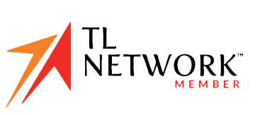 TL Network member logo with an orange-red abstract arrow icon and the text 'TL NETWORK MEMBER'